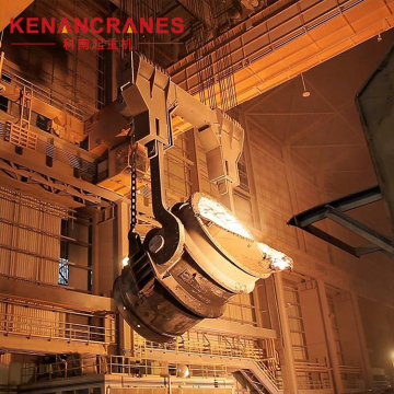 QDY Ladle Double Hook Bridge Crane for Molten Metal Transfer in Steel Mills