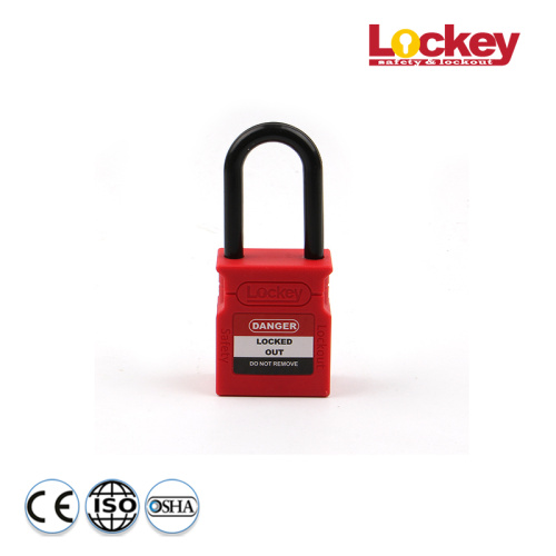 Lockey 38mm Plastic Shackle Safety Padlock