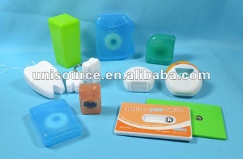 Various oral care dental floss