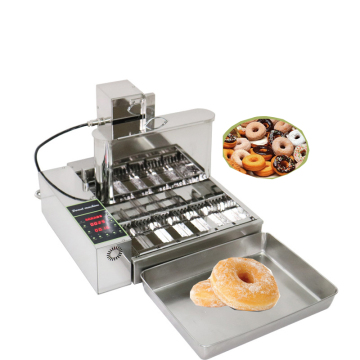 Professional Donut Automatic Forming and Frying 2-in-1 Machine - Fully Stainless Steel, 6 Rows