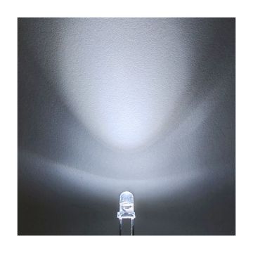 3mm White LED Bulbs Datasheet: 3-3.4V Diode Warm White Light Emitting Diodes