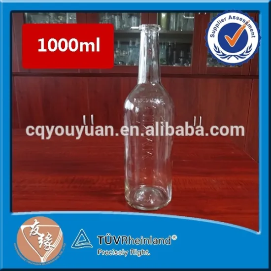 Packaging industry use vodka 1000ml glass bottle