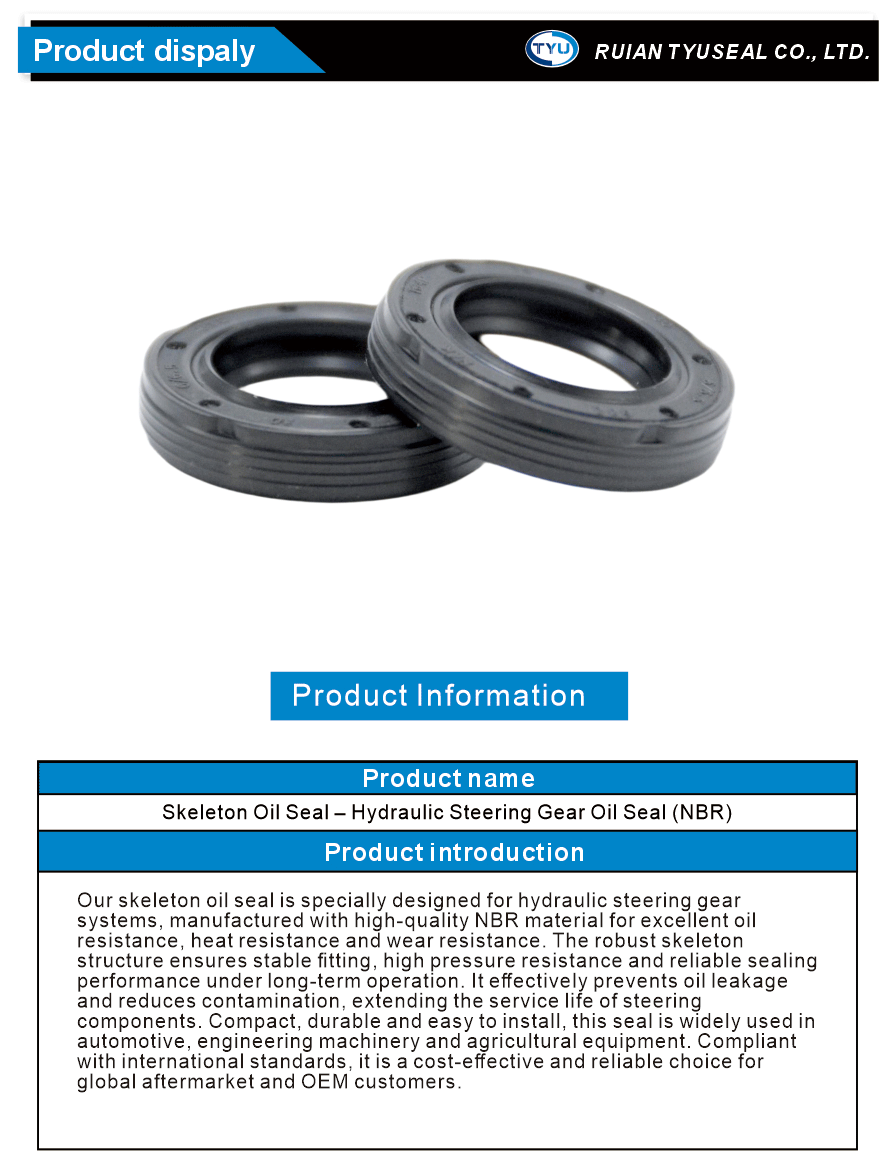 Hydraulic Steering Gear Seal