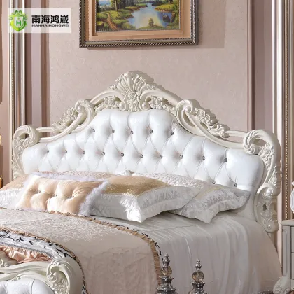 White Fancy French Style 8-Piece Home Bedroom Furniture Set
