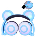 patent cute bear ears headphones with shinning lights