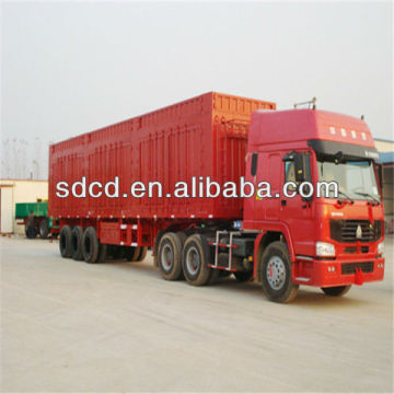 china best selling box truck semi trailer