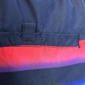 Men's dark blue strappy board loose shorts