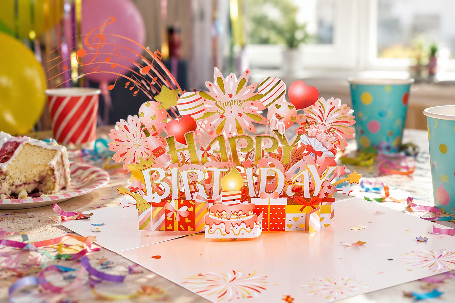 birthday sound light card