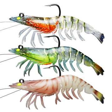 Runntoo plomb têtes gabarits de crevettes douces pour le plaqueur de pêche