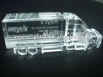 arrival crystal truck model lorry for crystal transport models with engraved (R-1040