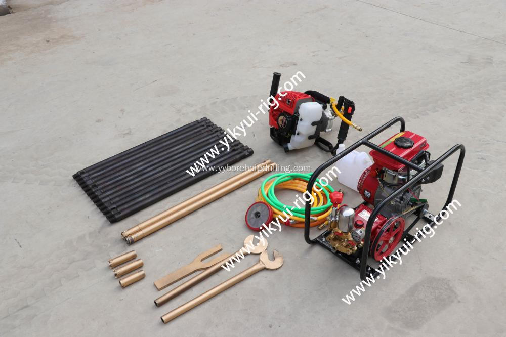 Portable hydraulic backpack drilling machine core drilling