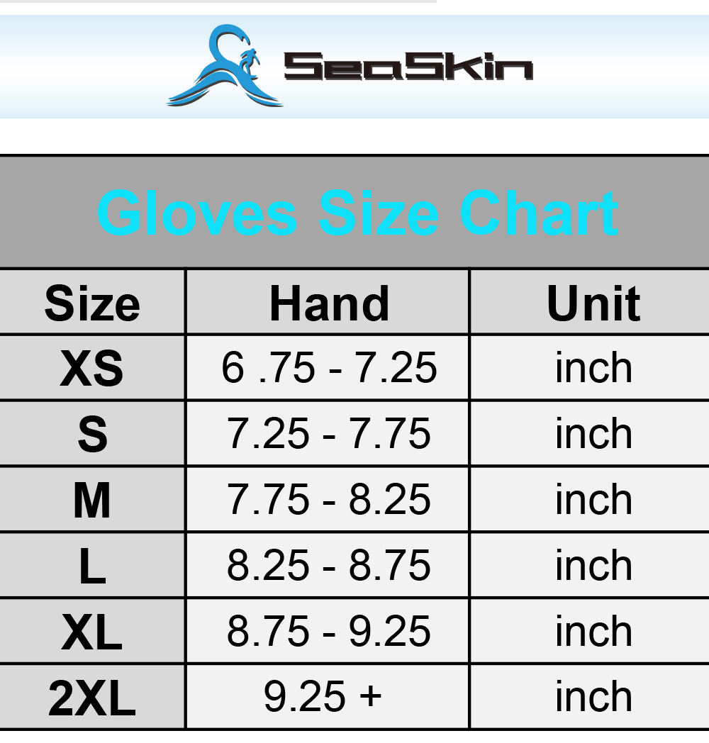 Neoprene gloves size