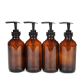 Amber Hand Wash Glass Liquid Soap Dispenser