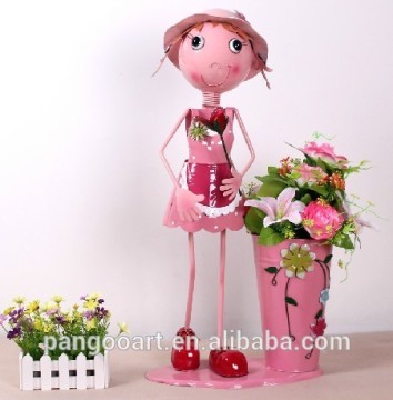 Metal Crafts Home Decoration Floral barrel