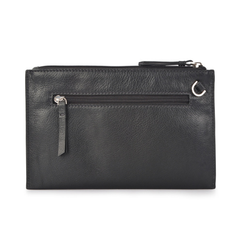 Ladies Leather Evening Clutch Bag With Rivets