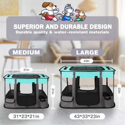 Wholesale Custom Logo Foldable Water-Resistant Dog Cat Tent Playpens