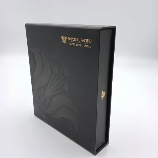 Luxury Corrugated Matt Paper Black Kraft Cardboard Box