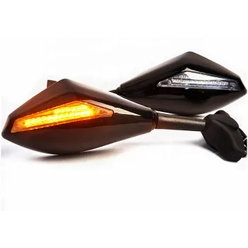 LED Indicator Motorcycle Rear View Mirror