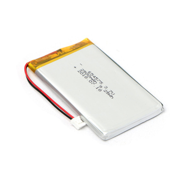 High Performance 654575 3.7V 2500mAh Li Polymer Battery