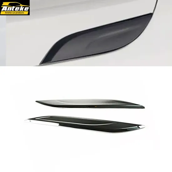 OEM Automotive ABS Carbon Fiber Chrome Exterior Accessories for Toyota Hilux Hood Air Vent Trim Strip