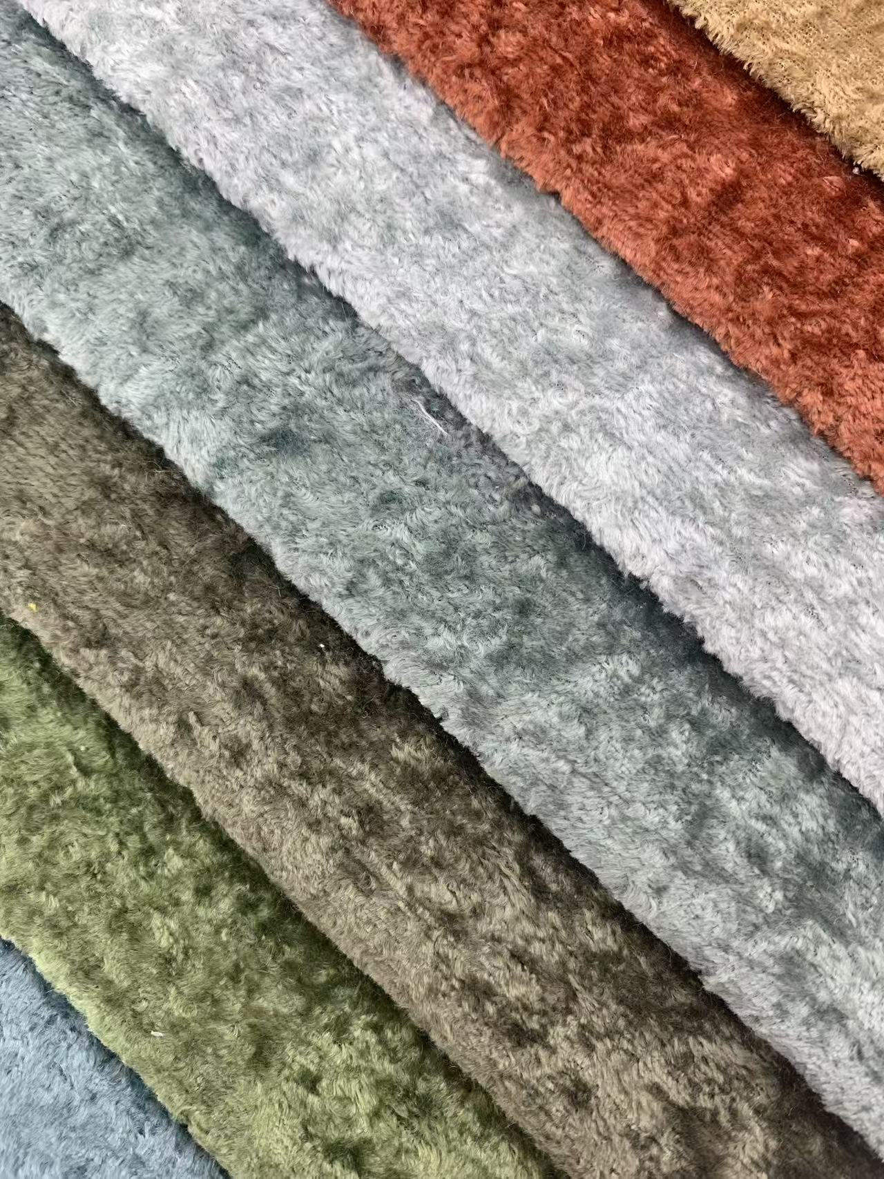 Classic Modern Solid Velvet Fabric for sofa