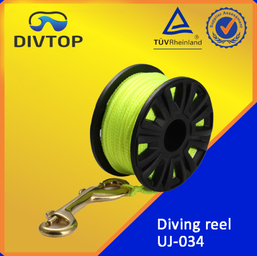 Plastic dive spool finger reel