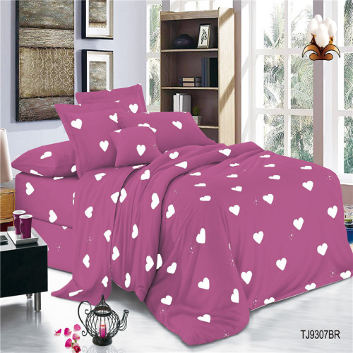 Plain Dyed Printed Cotton Polyester Colorful Bed Sheets