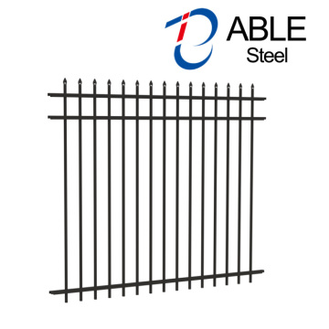 Garden decorative zinc steel fence/steel picket fence