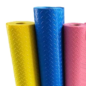 Diamond Pattern 2mm Plastic Flooring Vinyl Floor Mat