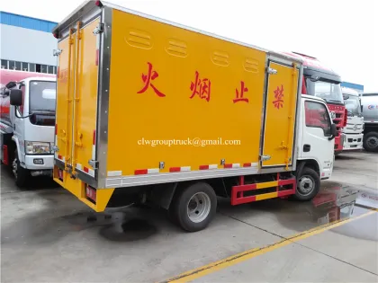 Dangerous goods transport truck Fireworks