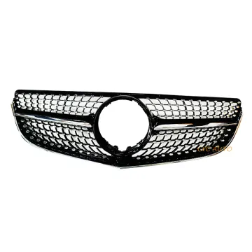 W207 Diamond Grille Car Front Bumper Mesh Grill for Mercedes Benz E Class Coupe 2014-2016 Body Kit