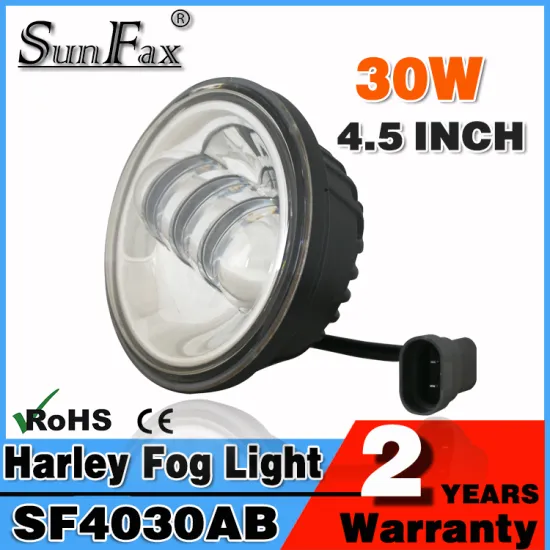 Factory price! 4.5inch 30w motorcycle headlight, led motorcycle headlight fog light for harley