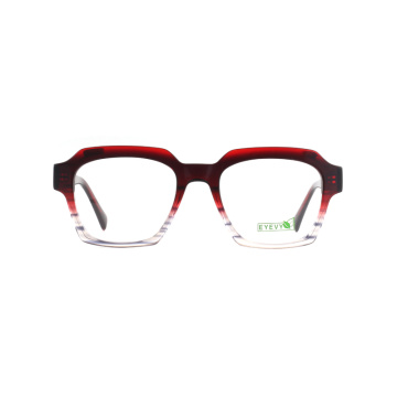 Logotipo Slim unisex acetato marco de anteojos ópticos