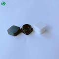 Barattolo di vetro quadrato nero resistente ai bambini per CBD