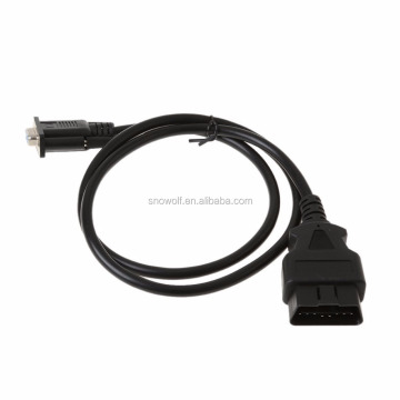 DB9 Serial RS232 OBD2 Cable - OBD-II to DB9 Adapter for Car Diagnostic Connector