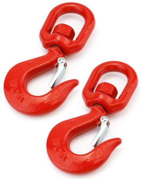 Swivel Safety Crane Hook - Zinc and Alloy Steel Galvanized for Heavy Lifting in Mining and Industry