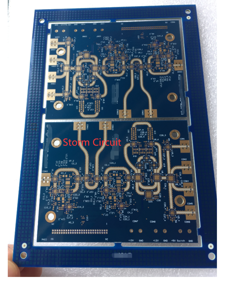 Rogers RO4350B+FR4 PCB ,Top side 