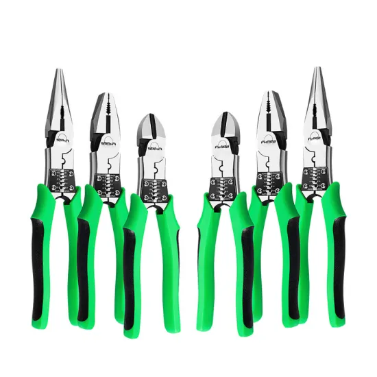 Industrial Multi-purpose Pliers: Steel Wire, Lineman's, Electrician's Tool with Sharp Nose and Bevel Wire Stripping Function