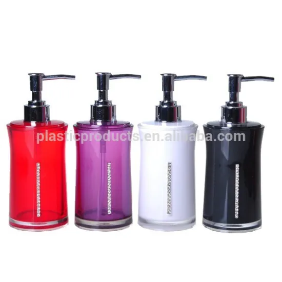 Luxury wedding gift plastic body lotion bottle with diamond