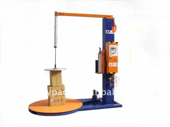 Pressure top stretch wrapping machine