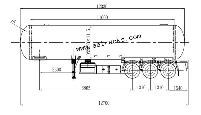 LPG Tanker Semi Trailer