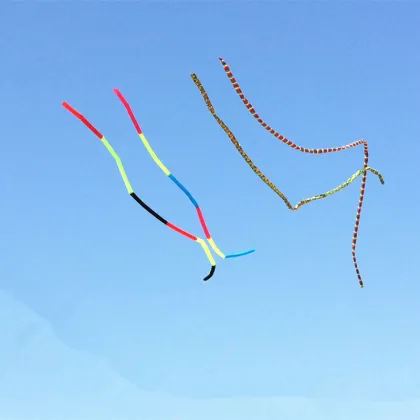 Colorful Chemical Fiber Kite Tail Ribbon - Easy to Fly Foldable Kite for Outdoor Activities and Gifts