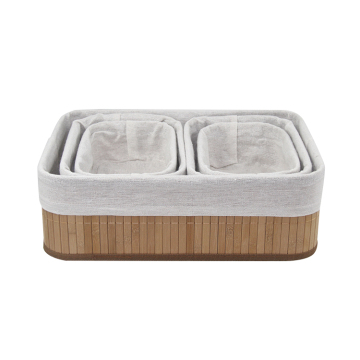 Storage basket clothing toys sundries bamboo basket