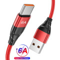 6A 66W USB B ถึง USB C สายเคเบิล