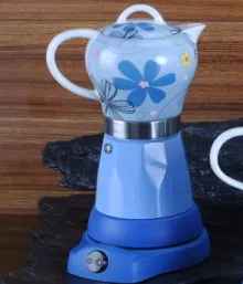Electric porcelain espresso moka coffee maker