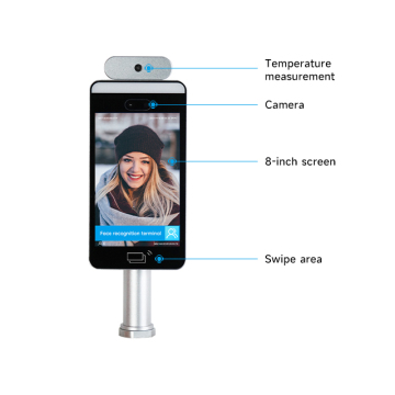 Digital face access control temperature recognition