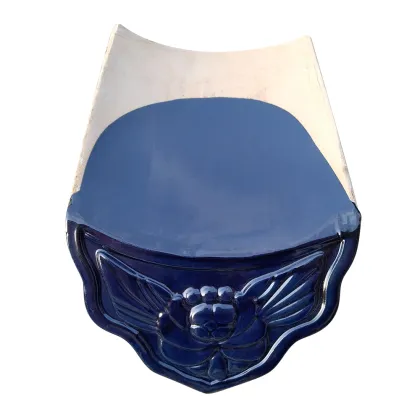 Chinese Blue Ceramic Glazed Traditional Temple Roof Tiles
