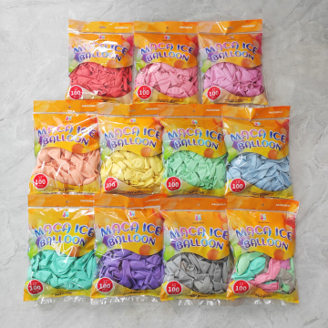 12 Inch Latex Balloons - 100 Pack in Macaron Colors: Perfect Wedding and Party Supplies