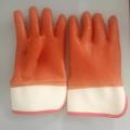 Brown monkey grip pvc dipped gloves