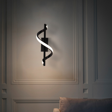 Modern Black Wall Sconce Light for Indoor Fancy Hotel Decor